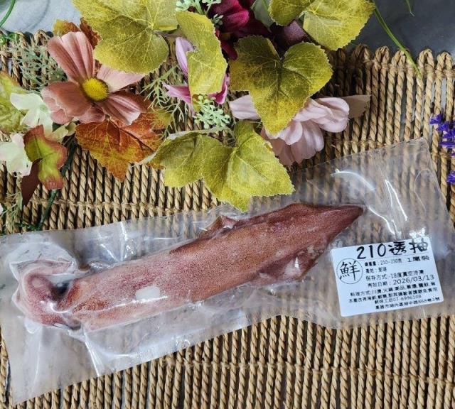 鮮味工坊,220活凍透抽(生鮮 - 單尾裝)